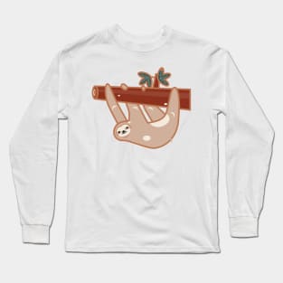 Sloth on a branch. Long Sleeve T-Shirt